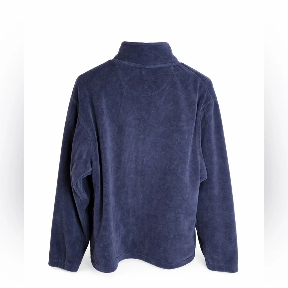 Preswick & Moore Full Zip Fleece Jacket Deep Navy Men’s Cozy Layer Size Medium